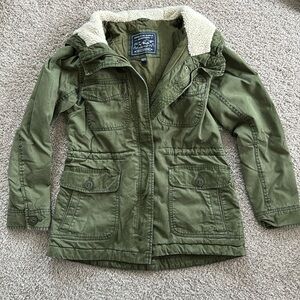 Army Style Jacket w/sharpa lined hood